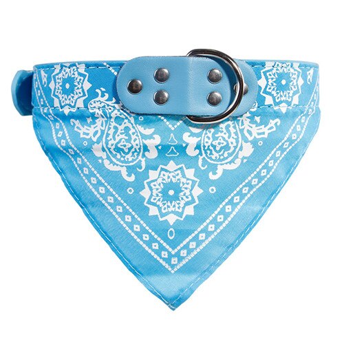 Leather Collar with Scarf Bandana