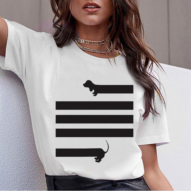 Artsy Dachshund Collection Tee