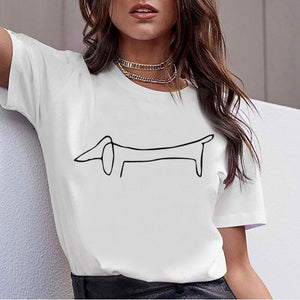 Artsy Dachshund Collection Tee