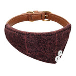 Premium Leather Collar with Bandana