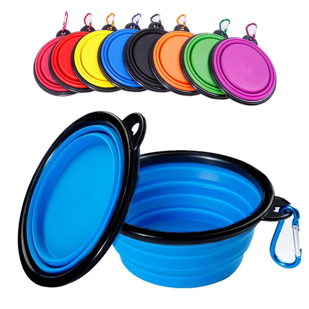 Folding Silicone Travel Dog Bowl