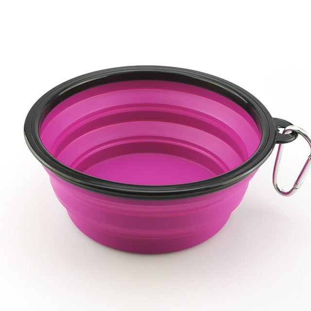 Folding Silicone Travel Dog Bowl