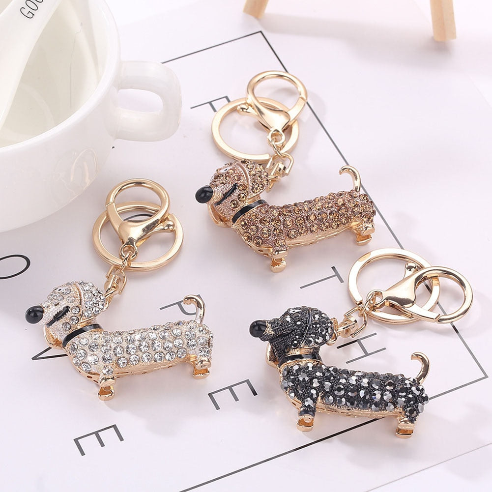 Doxie Glam Keychain