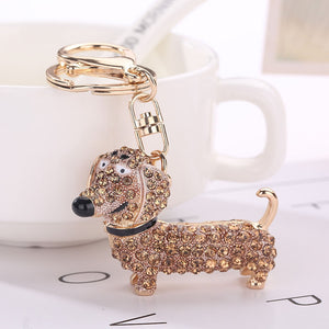 Doxie Glam Keychain