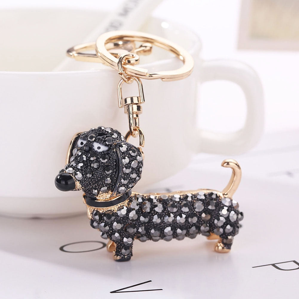 Doxie Glam Keychain