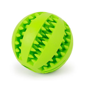 Doxie Size Rubber Ball Treat Toy