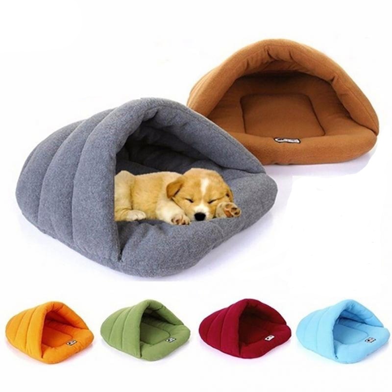 Soft Fleece Puppy Cave Bed