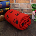 Fleece Paw Print Blanket