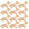 The Golden Wiener Dog Paper Clips