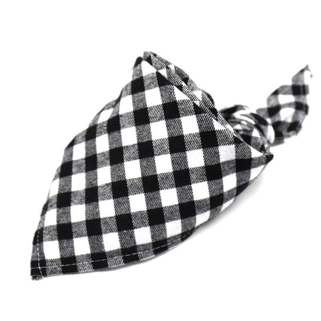 Adjustable Plaid Triangle Bandanna Collection