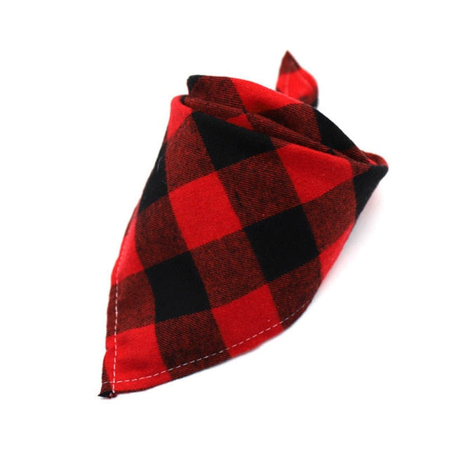 Adjustable Plaid Triangle Bandanna Collection