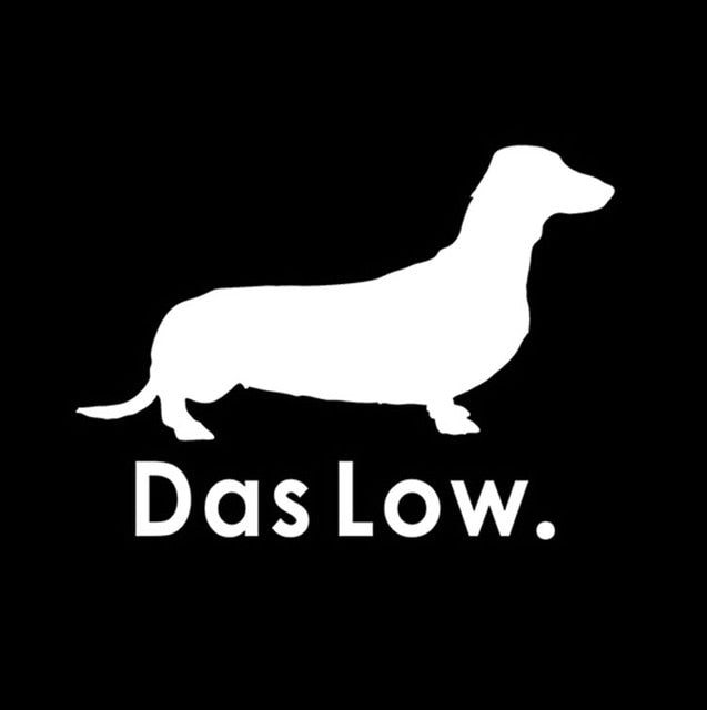 Das Low Car Decal Dachshund