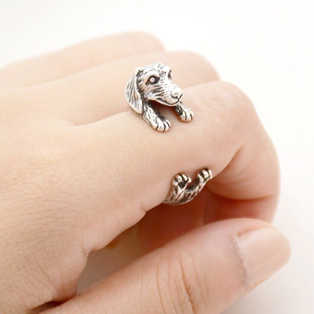 Sausage Dog Wrap Around Ring