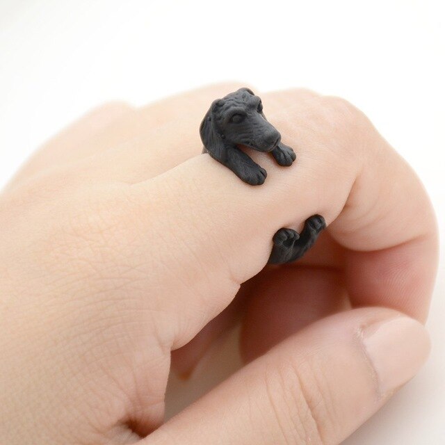 Sausage Dog Wrap Around Ring